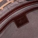 FENDI Zucca Canvas Mamma Baguette Shoulder Bag Black Brown Auth 179826SAV-18