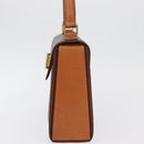 CELINE Macadam Canvas Handtasche PVC Leder Braun Gold Auth 179840A-3