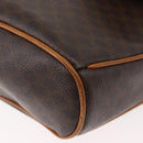 CELINE Macadam Canvas Shoulder Bag PVC Leather Brown Gold Auth 179841-14