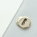 Salvatore Ferragamo Chain Vala Shoulder Bag Leather White Gold Auth 179845A-21