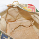 FENDI Zucca Canvas Celeria Boston Bag Multicolor Gold Auth 179846A-22