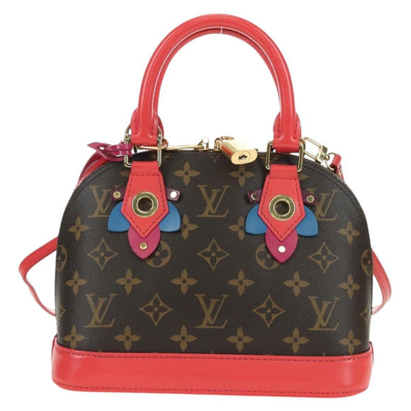 LOUIS VUITTON Monogram Totem Alma BB Hand Bag Red M41659 LV Auth 179848SAV