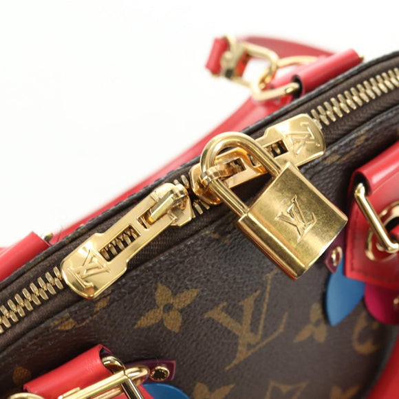 LOUIS VUITTON Monogram Totem Alma BB Hand Bag Red M41659 LV Auth 179848SAV
