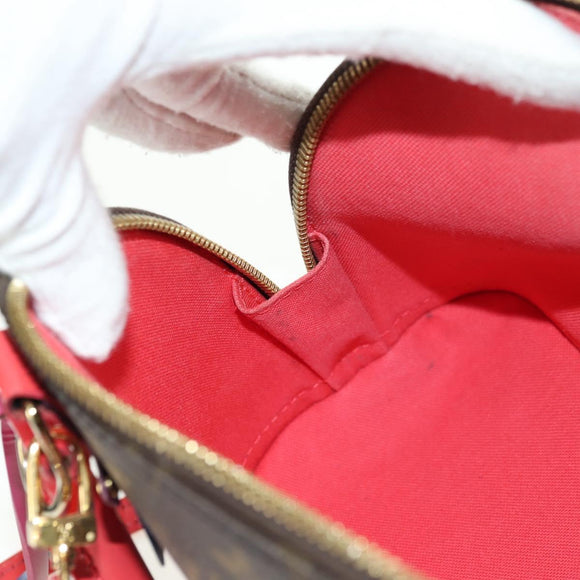 LOUIS VUITTON Monogram Totem Alma BB Hand Bag Red M41659 LV Auth 179848SAV