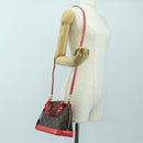 LOUIS VUITTON Monogram Totem Alma BB Hand Bag Red M41659 LV Auth 179848SAV-27