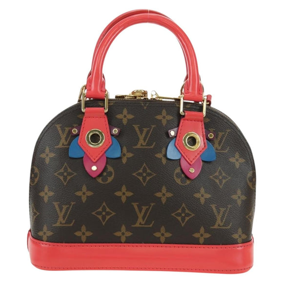 LOUIS VUITTON Monogram Totem Alma BB Hand Bag Red M41659 LV Auth 179848SAV