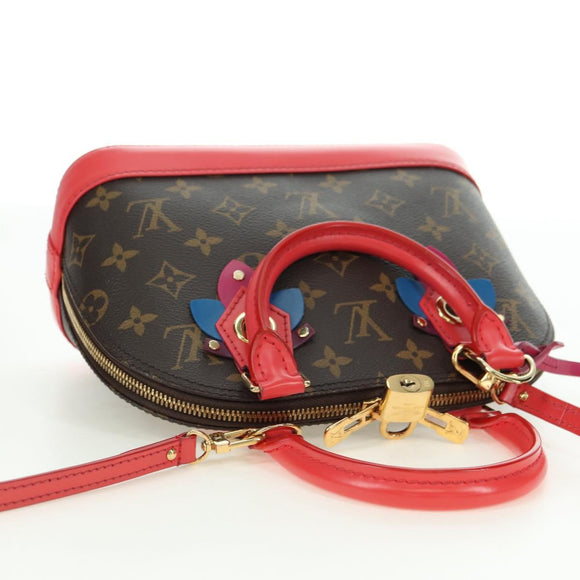 LOUIS VUITTON Monogram Totem Alma BB Hand Bag Red M41659 LV Auth 179848SAV