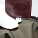 PRADA Tote Bag Nylon Khaki Silber Auth 179851-20