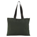 PRADA Tote Bag Nylon Khaki Silber Auth 179851-3