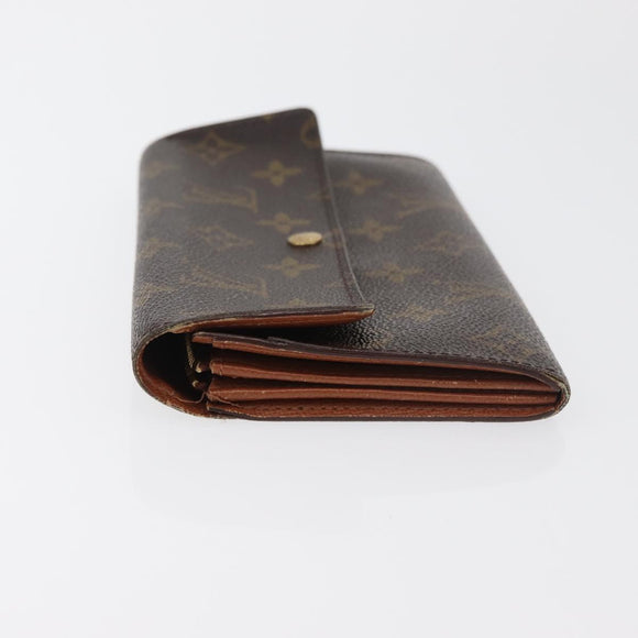LOUIS VUITTON Monogram Pochette Porte Monnaie Credit Wallet M61725 Auth 179854