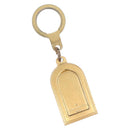 LOUIS VUITTON Porte Cles Address Key Ring metal Gold Tone LV Auth 179855-1