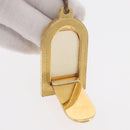 LOUIS VUITTON Porte Cles Address Key Ring metal Gold Tone LV Auth 179855-10