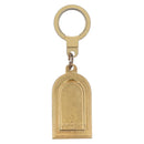 LOUIS VUITTON Porte Cles Address Key Ring metal Gold Tone LV Auth 179855-2