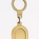 LOUIS VUITTON Porte Cles Address Key Ring metal Gold Tone LV Auth 179855-4