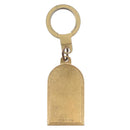 LOUIS VUITTON Porte Cles Address Key Ring metal Gold Tone LV Auth 179855-6