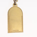 LOUIS VUITTON Porte Cles Address Key Ring metal Gold Tone LV Auth 179855-7