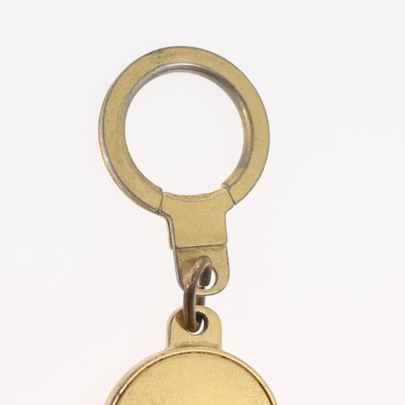 LOUIS VUITTON Porte Cles Address Key Ring metal Gold Tone LV Auth 179855