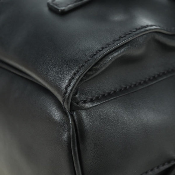 PRADA Rucksack Leder Schwarz Silber Original 179862SAM