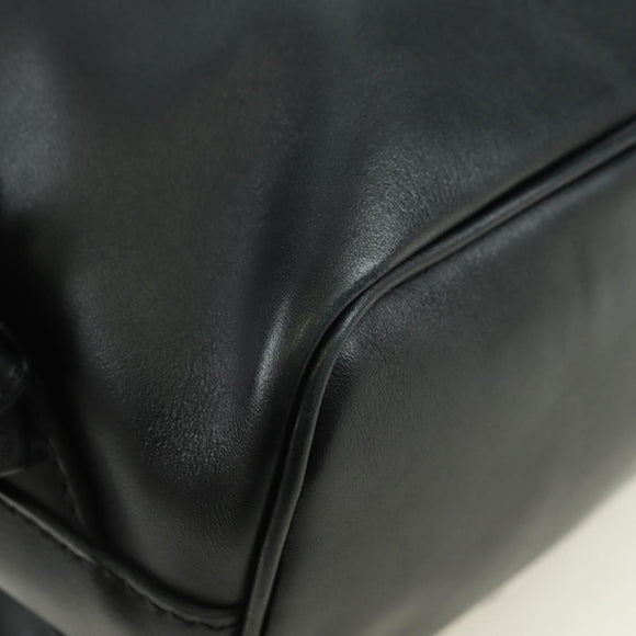 PRADA Rucksack Leder Schwarz Silber Original 179862SAM