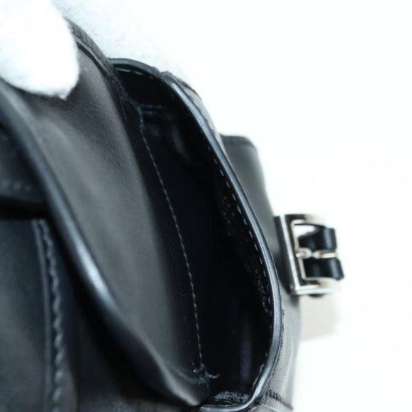 PRADA Rucksack Leder Schwarz Silber Original 179862SAM
