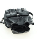 PRADA Rucksack Leder Schwarz Silber Original 179862SAM-25