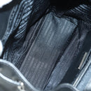 PRADA Rucksack Leder Schwarz Silber Original 179862SAM-9