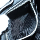 PRADA Rucksack Leder Schwarz Silber Original 179862SAM-31