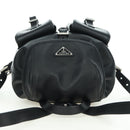 PRADA Rucksack Leder Schwarz Silber Original 179862SAM-6