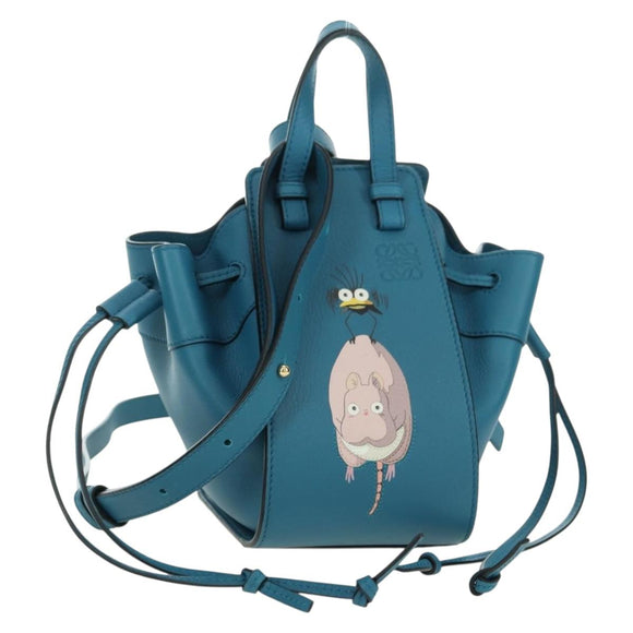 LOEWE × Studio Ghibli Hammock Mini Hand Bag Leather 2way Blue Auth 179863SM