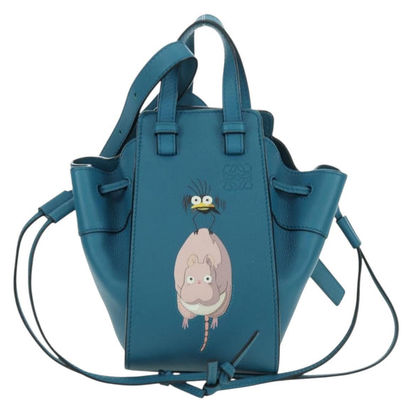 LOEWE × Studio Ghibli Hammock Mini Hand Bag Leather 2way Blue Auth 179863SM