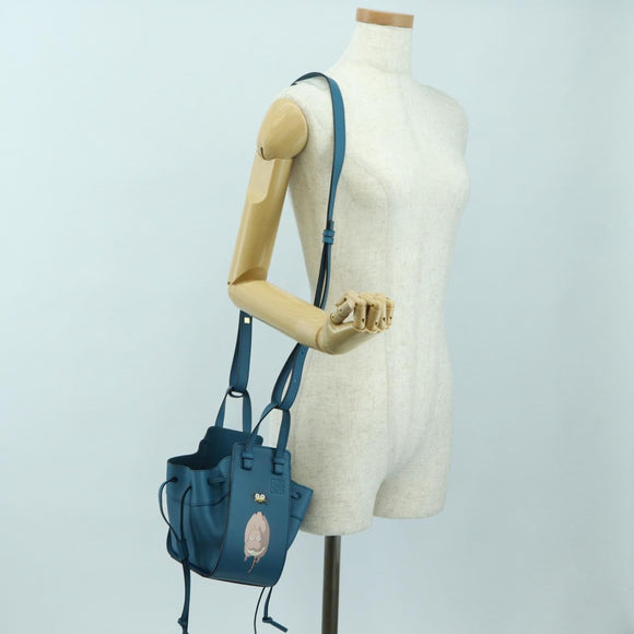 LOEWE × Studio Ghibli Hammock Mini Hand Bag Leather 2way Blue Auth 179863SM