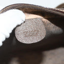 GUCCI GG Supreme Web Sherry Line Shoulder Bag PVC Beige Gold Auth 179865-19