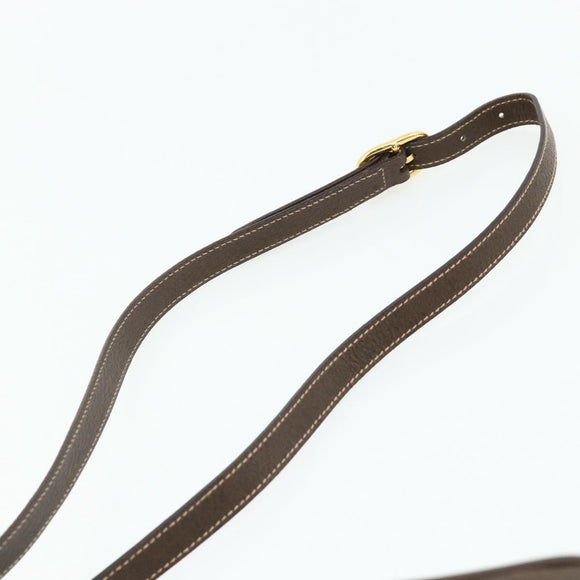 GUCCI GG Supreme Web Sherry Line Shoulder Bag PVC Beige Gold Auth 179865