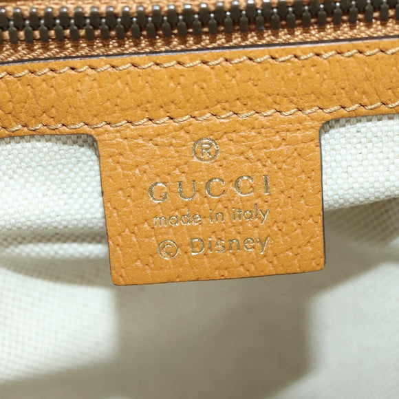 GUCCI Micro GG Supreme Disney Backpack PVC Beige Gold 552884 Auth 179866SAM