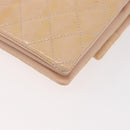 CHANEL Matelasse Chain Shoulder Bag Patent leather Beige Gold CC Auth 179868A-17