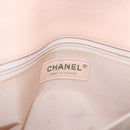 CHANEL Matelasse Chain Shoulder Bag Patent leather Beige Gold CC Auth 179868A-21