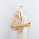 CHANEL Matelasse Chain Shoulder Bag Patent leather Beige Gold CC Auth 179868A-28