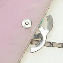 CHANEL Matelasse Chain Shoulder Bag Tweed Purple Gold CC Auth 179870SAV-19