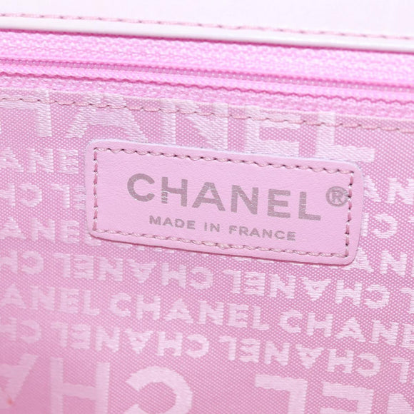 CHANEL Matelasse Chain Shoulder Bag Tweed Purple Gold CC Auth 179870SAV