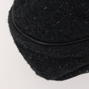 CHANEL Handtasche Tweed Schwarz Silber CC Auth 179871-15