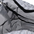 CHANEL Handtasche Tweed Schwarz Silber CC Auth 179871-18