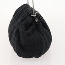CHANEL Handtasche Tweed Schwarz Silber CC Auth 179871-4