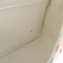 CHANEL Matelasse 26 Chain Shoulder Bag Cotton White Silver CC Auth 179872A-22