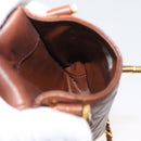 CHANEL Matelasse Chain Shoulder Bag Lamb Skin Brown Gold CC Auth 179875A-21