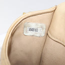 CHANEL Matelasse Chain Shoulder Bag Lamb Skin Beige Gold CC Auth 179876A-12