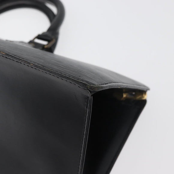 LOUIS VUITTON Epi Sac Triangle Hand Bag Black M52092 LV Auth 179877