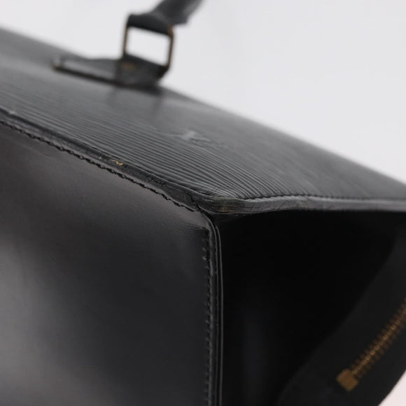 LOUIS VUITTON Epi Sac Triangle Hand Bag Black M52092 LV Auth 179877