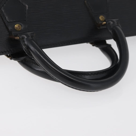 LOUIS VUITTON Epi Sac Triangle Hand Bag Black M52092 LV Auth 179877