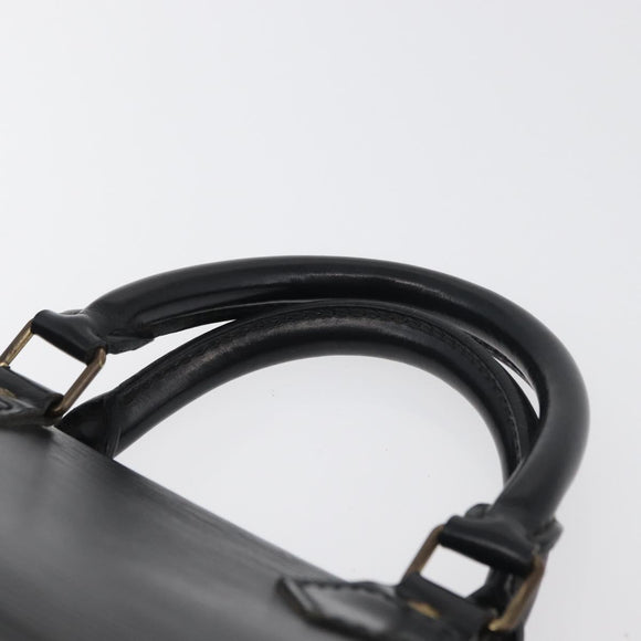 LOUIS VUITTON Epi Sac Triangle Hand Bag Black M52092 LV Auth 179877