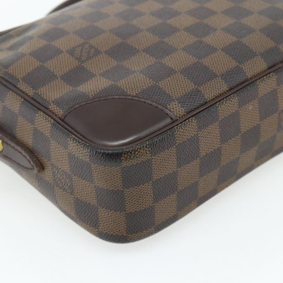 LOUIS VUITTON Damier Ebene Trocadero 27 Shoulder Bag SPO N48085 LV Auth 179881